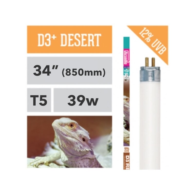 Arcadia D3+ 12% UVB T5 Bulb - 34"